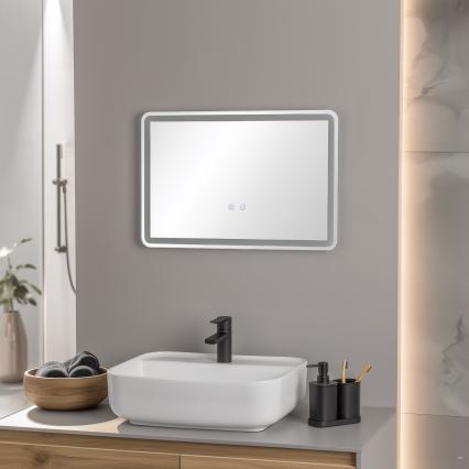 Brilagi - Espejo de baño LED con calefacción BELLA LED/12W/230V 40x60 cm IP44 CRI 90 regulable + CCT