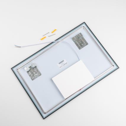 Brilagi - Espejo de baño LED SUELLO LED/20W/230V 40x60 cm negro IP44 IRC 90 regulable + CCT