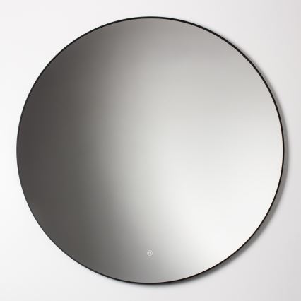 Brilagi - Espejo de baño LED VENA BLACK LED/32W/230V Ø 100 cm IP44 CRI 90 regulable + CCT