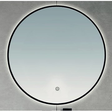 Brilagi - Espejo de baño LED VENA BLACK LED/32W/230V Ø 100 cm IP44 CRI 90 regulable + CCT