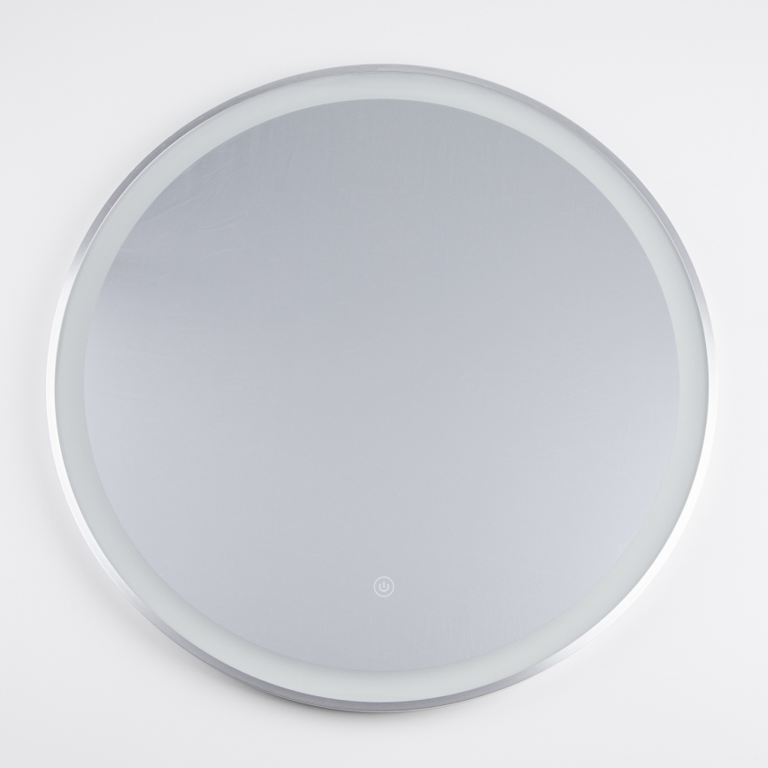 Brilagi - Espejo de baño LED TORINO LED/19W/230V Ø 60 cm, plateado, IP44, CRI 90, regulable + CCT