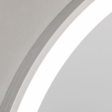 Brilagi - Espejo de baño LED TORINO LED/19W/230V Ø 60 cm, plateado, IP44, CRI 90, regulable + CCT