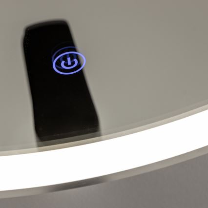Brilagi - Espejo de baño LED TORINO LED/19W/230V Ø 60 cm, plateado, IP44, CRI 90, regulable + CCT