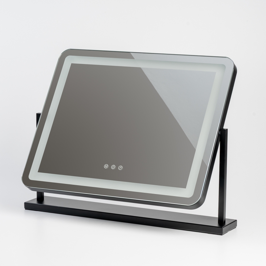 BRILAGI - Espejo de maquillaje LED regulable CALIFORNIA LED/25W/230V 3000/4000/6500K 55x44 cm negro