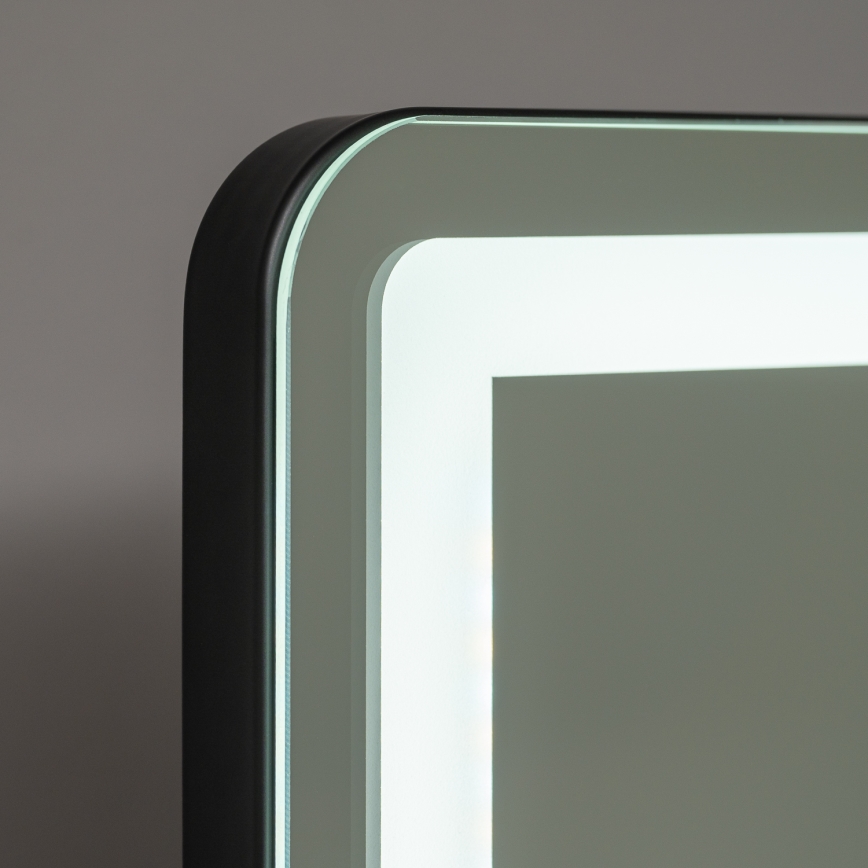BRILAGI - Espejo de maquillaje LED regulable CALIFORNIA LED/25W/230V 3000/4000/6500K 55x44 cm negro