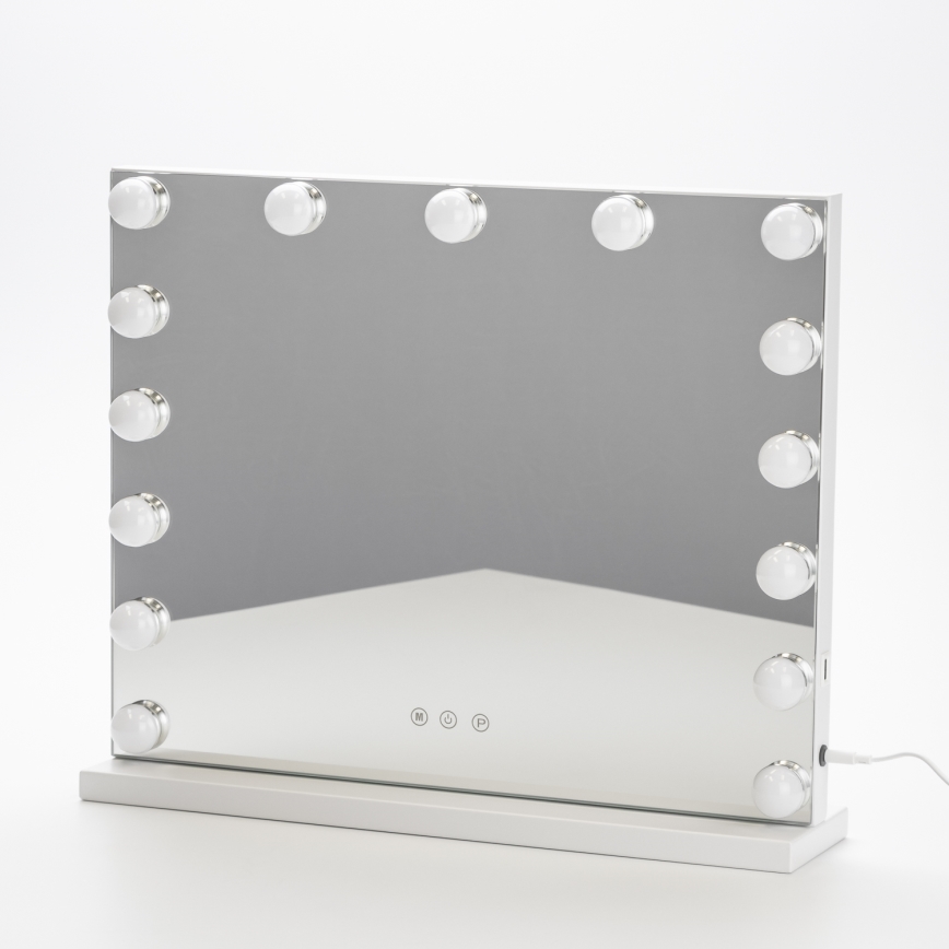 Brilagi - Espejo de maquillaje LED regulable HOLLYWOOD LED/15W/230V 3000/4000/6500K