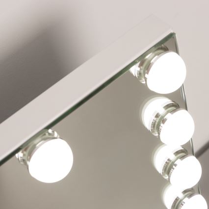 Brilagi - Espejo de maquillaje LED regulable HOLLYWOOD LED/15W/230V 3000/4000/6500K