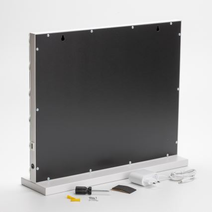 BRILAGI - Espejo de maquillaje LED regulable HOLLYWOOD LED/15W/230V CCT + USB blanco