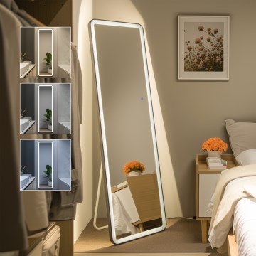 Brilagi - Espejo de pie ELEGANZA LED/42W/230V 160x50 cm IP44 CRI 90 regulable + CCT