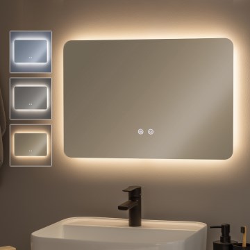 Brilagi - Espejo LED calefactado para baño DIANA LED/13W/230V 40x60 cm IP44 CRI 90 regulable + CCT