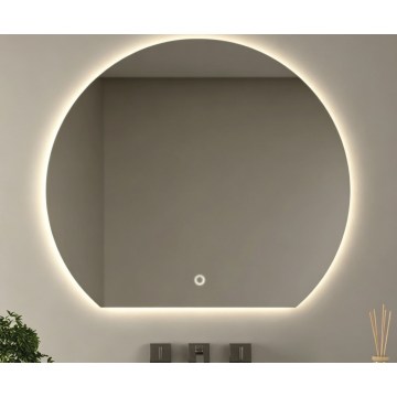BRILAGI - Espejo LED para baño ARCO LED/25W/230V 80x72 cm IP44 CRI 90 regulable + CCT