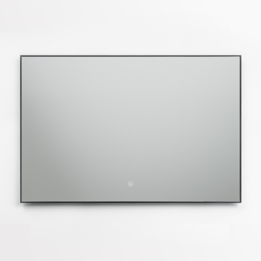 Brilagi - Espejo de baño LED SUELLO LED/30W/230V 60x90 cm negro IP44 IRC 90 regulable + CCT