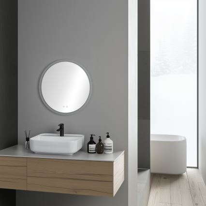 Brilagi - Espejo de baño con calefacción LED CLARA PRO LED/19W/230V Ø 60 cm IP44 CRI 90 regulable + CCT