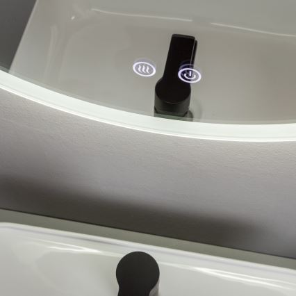 Brilagi - Espejo de baño con calefacción LED CLARA PRO LED/19W/230V Ø 60 cm IP44 CRI 90 regulable + CCT