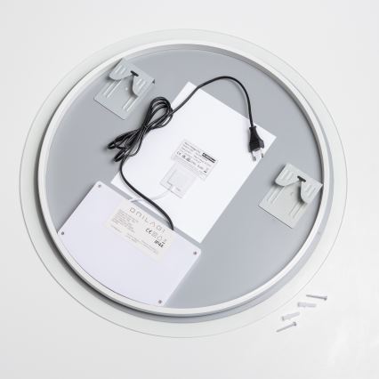 Brilagi - Espejo de baño con calefacción LED CLARA PRO LED/19W/230V Ø 60 cm IP44 CRI 90 regulable + CCT