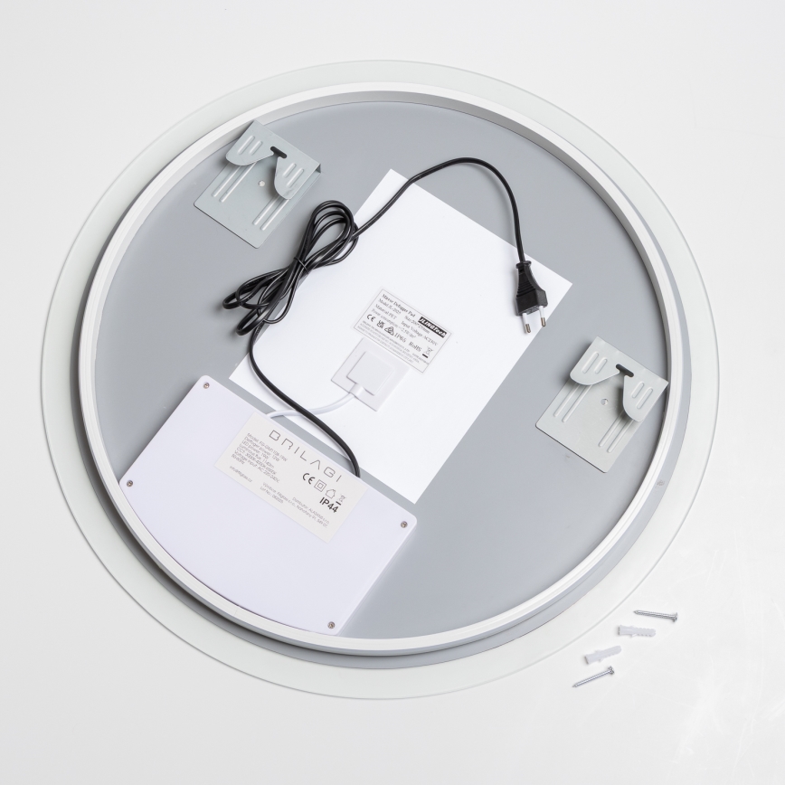 Brilagi - Espejo de baño con calefacción LED CLARA PRO LED/19W/230V Ø 60 cm IP44 CRI 90 regulable + CCT