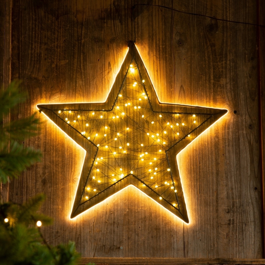 Brilagi - Estrella navideña LED para exterior, 2,6W/230V, IP44, 47x45 cm