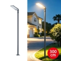 Brilagi - Farola LED de exterior con poste y brazo articulado de 3 m URBANLIGHT LED/100W/230V antracita IP65