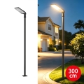 Brilagi - Farola LED de exterior con poste y brazo articulado de 3 m URBANLIGHT LED/100W/230V negra IP65