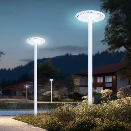 Brilagi - Farola LED de exterior URBANSPARK LED/120W/230V blanca IP65