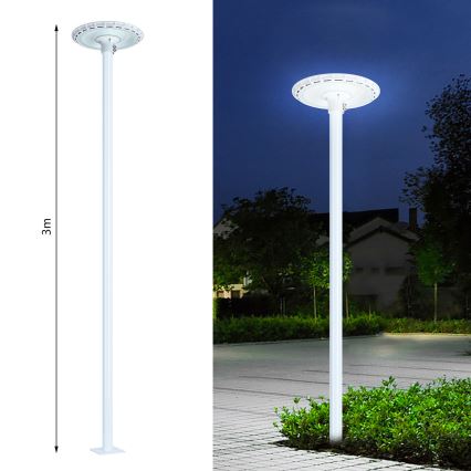 Brilagi - Farola LED de exterior URBANSPARK LED/120W/230V blanca IP65