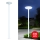 Brilagi - Farola LED exterior con poste de 3 m URBANSPARK LED/120W/230V blanca IP65