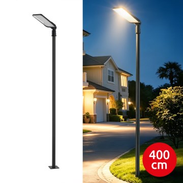Brilagi - Farola LED exterior con poste y articulación de 4 m URBANLIGHT LED/200W/230V negra IP65
