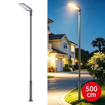 Brilagi - Farola LED exterior con poste y articulación de 5 m URBANLIGHT LED/200W/230V antracita IP65
