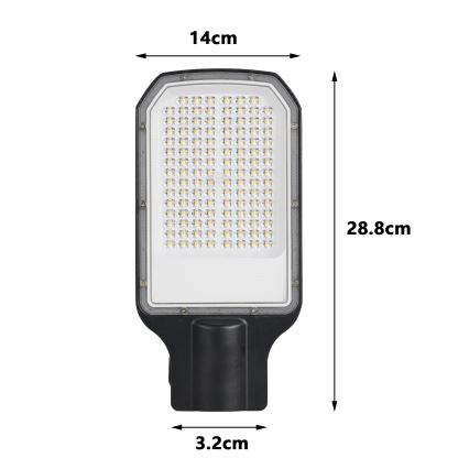 Brilagi - Farola LED exterior URBANLIGHT LED/50W/230V negra IP65