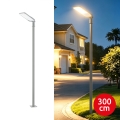 Brilagi - Farola LED para exterior con poste articulado de 3 m URBANLIGHT LED/100W/230V gris IP65