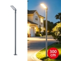 Brilagi - Farola LED para exterior con poste de 3 m y articulación URBANLIGHT LED/50W/230V antracita IP65