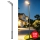 Brilagi - Farola LED para exterior con poste y articulación de 5 m URBANLIGHT LED/200W/230V negra IP65