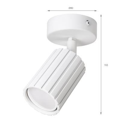 Brilagi - Foco CRISPINA 1xGU10/10W/230V blanco