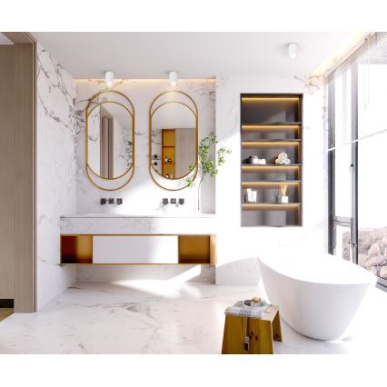 Brilagi - Foco de baño SELE 1xGU10/30W/230V IP44 blanco