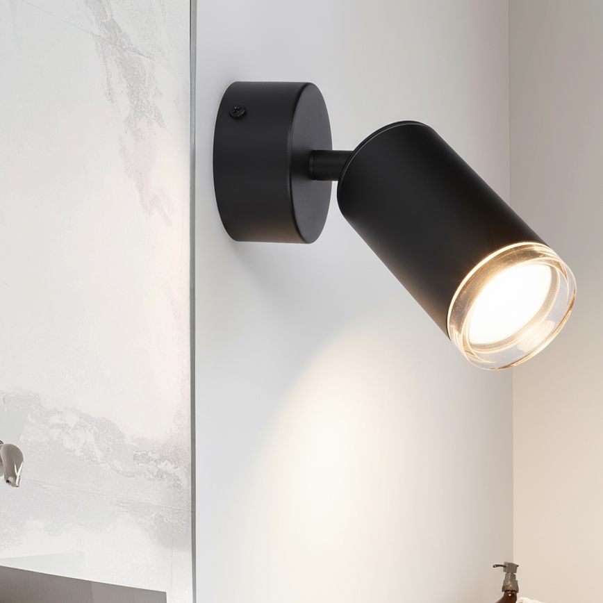 Brilagi - Foco de baño SELE 1xGU10/30W/230V IP44 negro