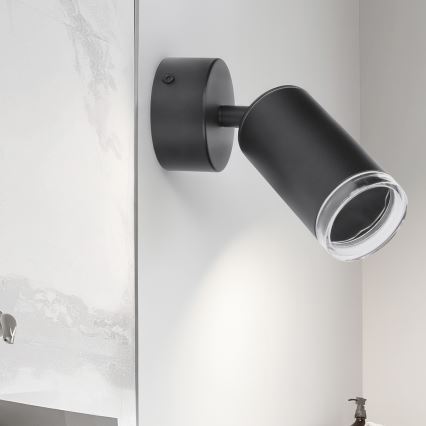 Brilagi - Foco de baño SELE 1xGU10/30W/230V IP44 negro