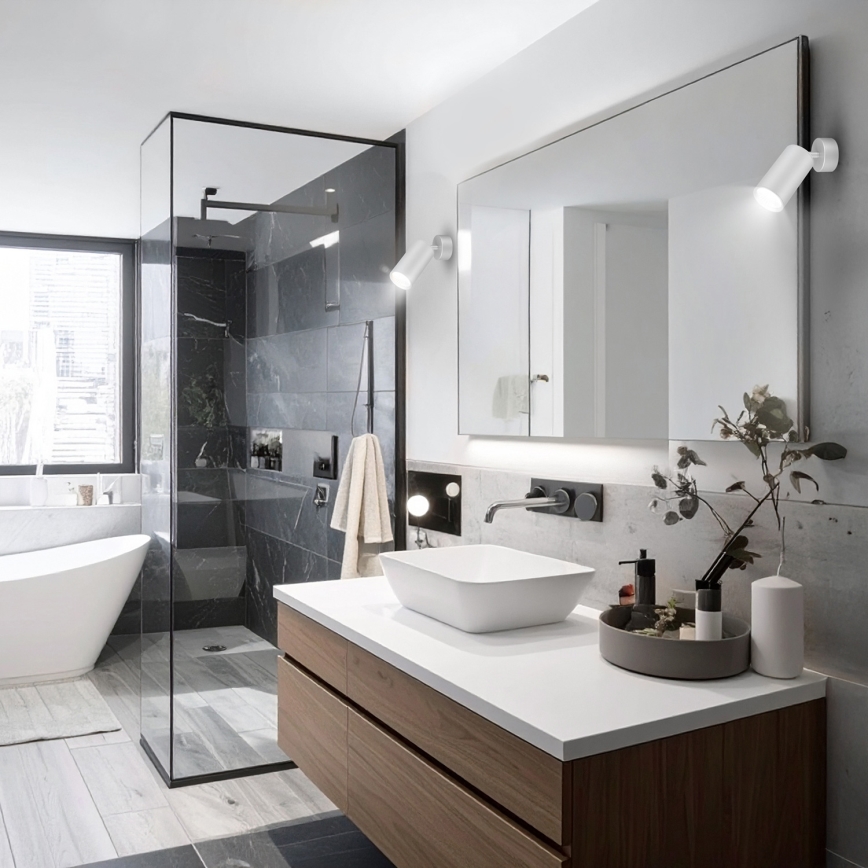 Brilagi - Foco de baño SELE 1xGU10/30W/230V IP44 plata
