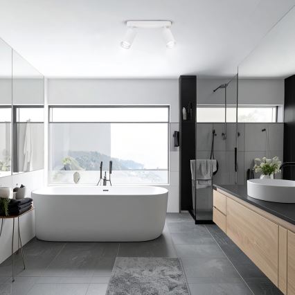 Brilagi - Foco de baño SELE 2xGU10/30W/230V IP44 blanco
