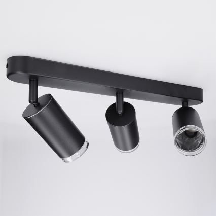Brilagi - Foco de baño SELE 3xGU10/30W/230V IP44 negro