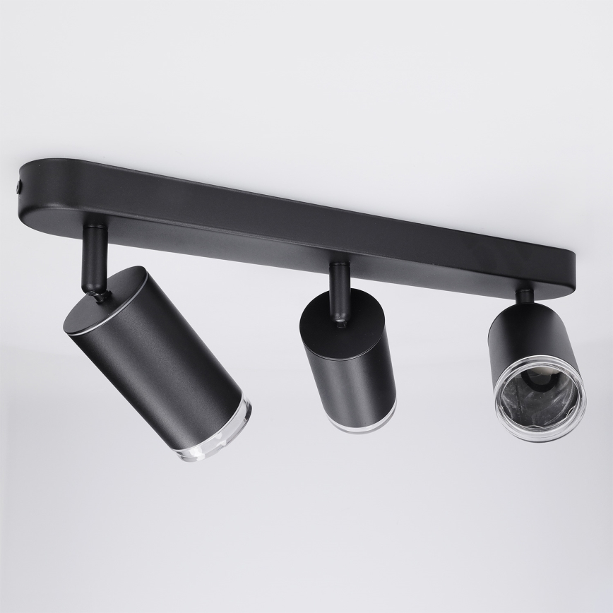 Brilagi - Foco de baño SELE 3xGU10/30W/230V IP44 negro