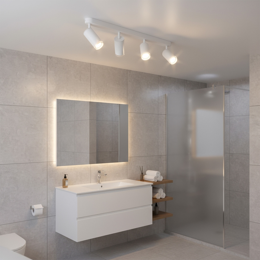 Brilagi - Foco de baño SELE 4xGU10/30W/230V IP44 blanco