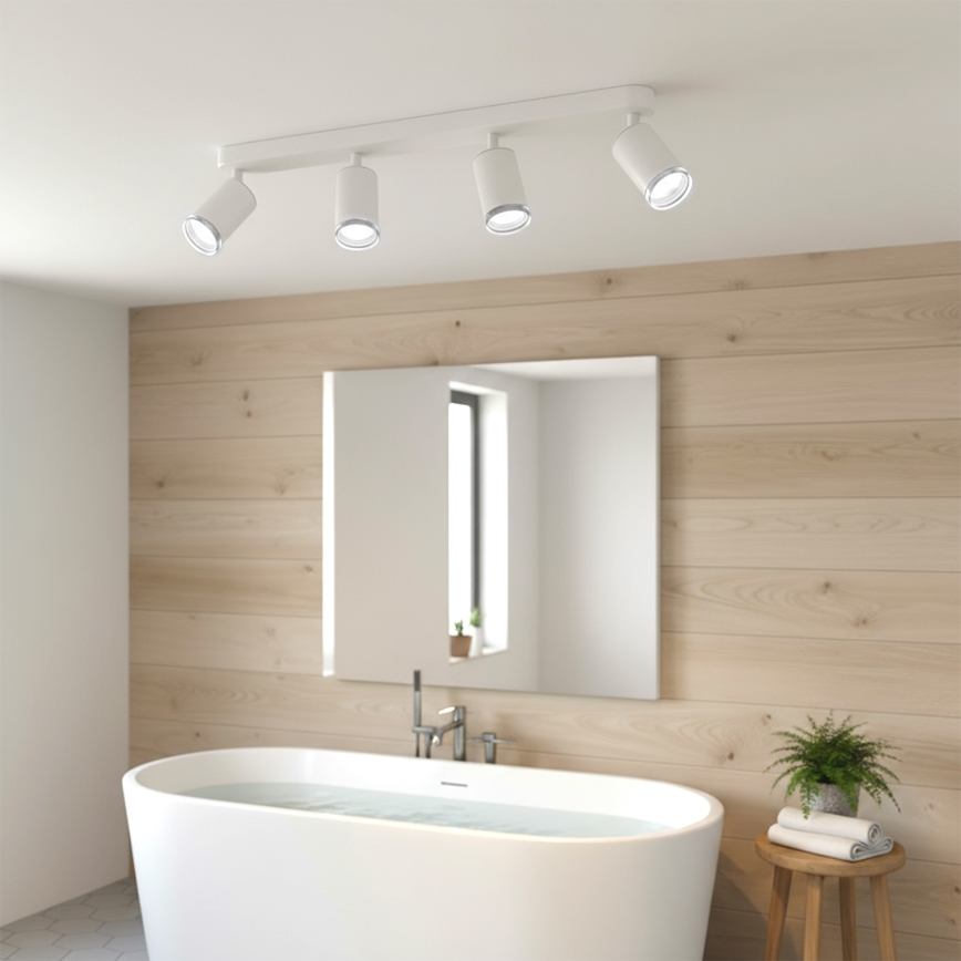 Brilagi - Foco de baño SELE 4xGU10/30W/230V IP44 blanco