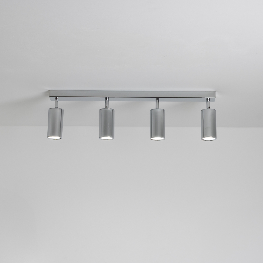 BRILAGI - Foco de baño SELE 4xGU10/30W/230V IP44 cromo brillante
