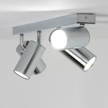 BRILAGI - Foco de baño SELE 4xGU10/30W/230V IP44 cromo brillante