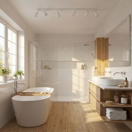 Brilagi - Foco de baño SELE 6xGU10/30W/230V IP44 blanco
