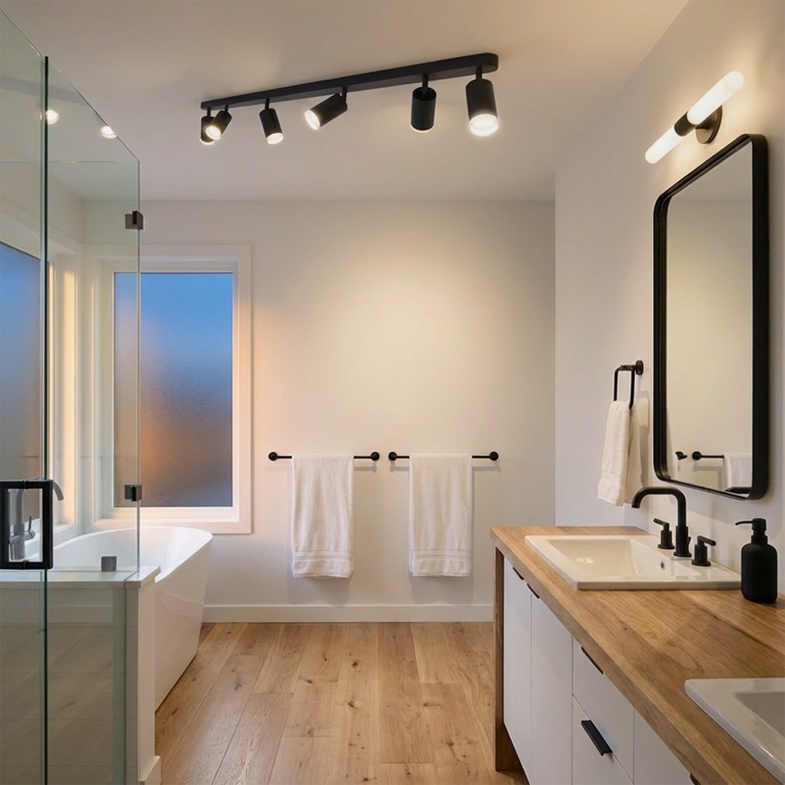 Brilagi - Foco de baño SELE 6xGU10/30W/230V IP44 negro