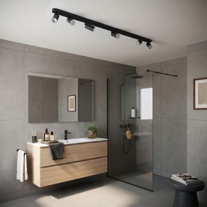 Brilagi - Foco de baño SELE 6xGU10/30W/230V IP44 negro