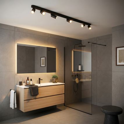 Brilagi - Foco de baño SELE 6xGU10/30W/230V IP44 negro