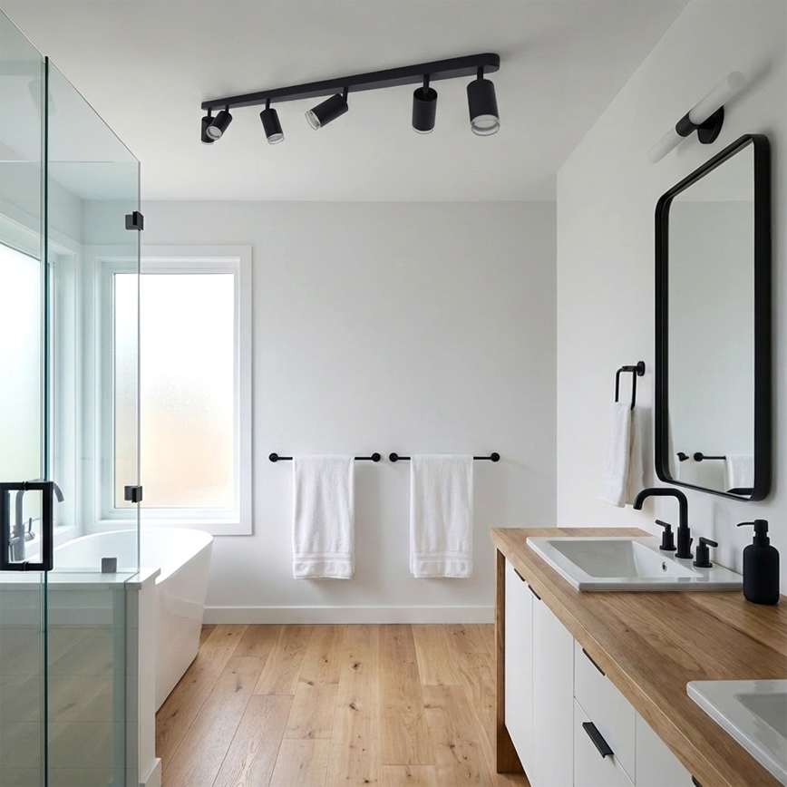 Brilagi - Foco de baño SELE 6xGU10/30W/230V IP44 negro