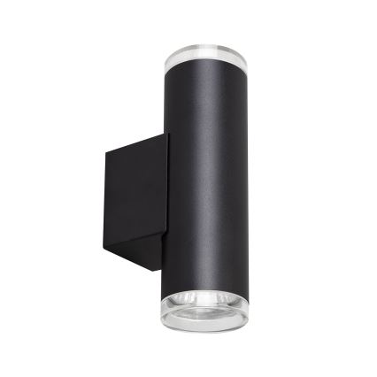Brilagi - Aplique de pared para baño SELE AQUA 2xGU10/30W/230V IP44 negro
